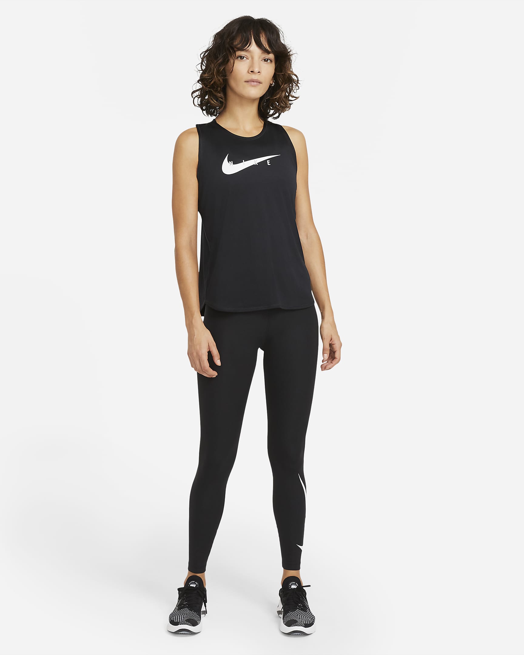 T-SHIRT NIKE W NK SWOOSH LONG LINE BRA (CZ9311-010)