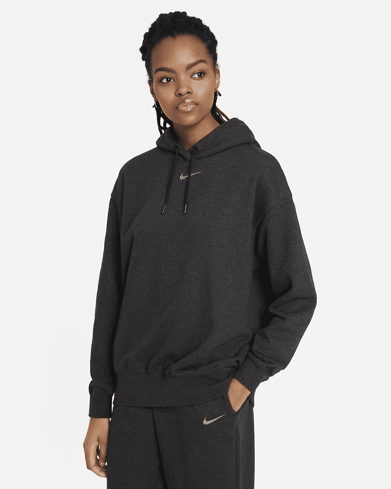 SWEATSHIRT NIKE W NSW ESS FLC HOODIE CLCTN RE (DJ6939-010)