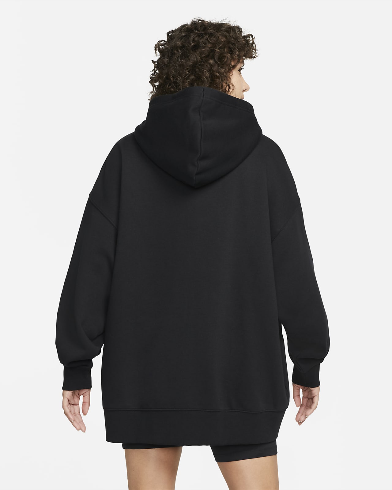 SWEATSHIRT NIKE W NSW JRSY OS PO HOODIE (DD5634-010)