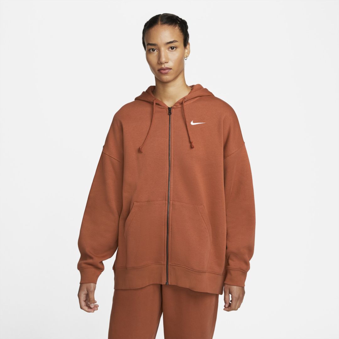 SWEATSHIRT NIKE W NSW JRSY OS PO HOODIE (DD5634-215)