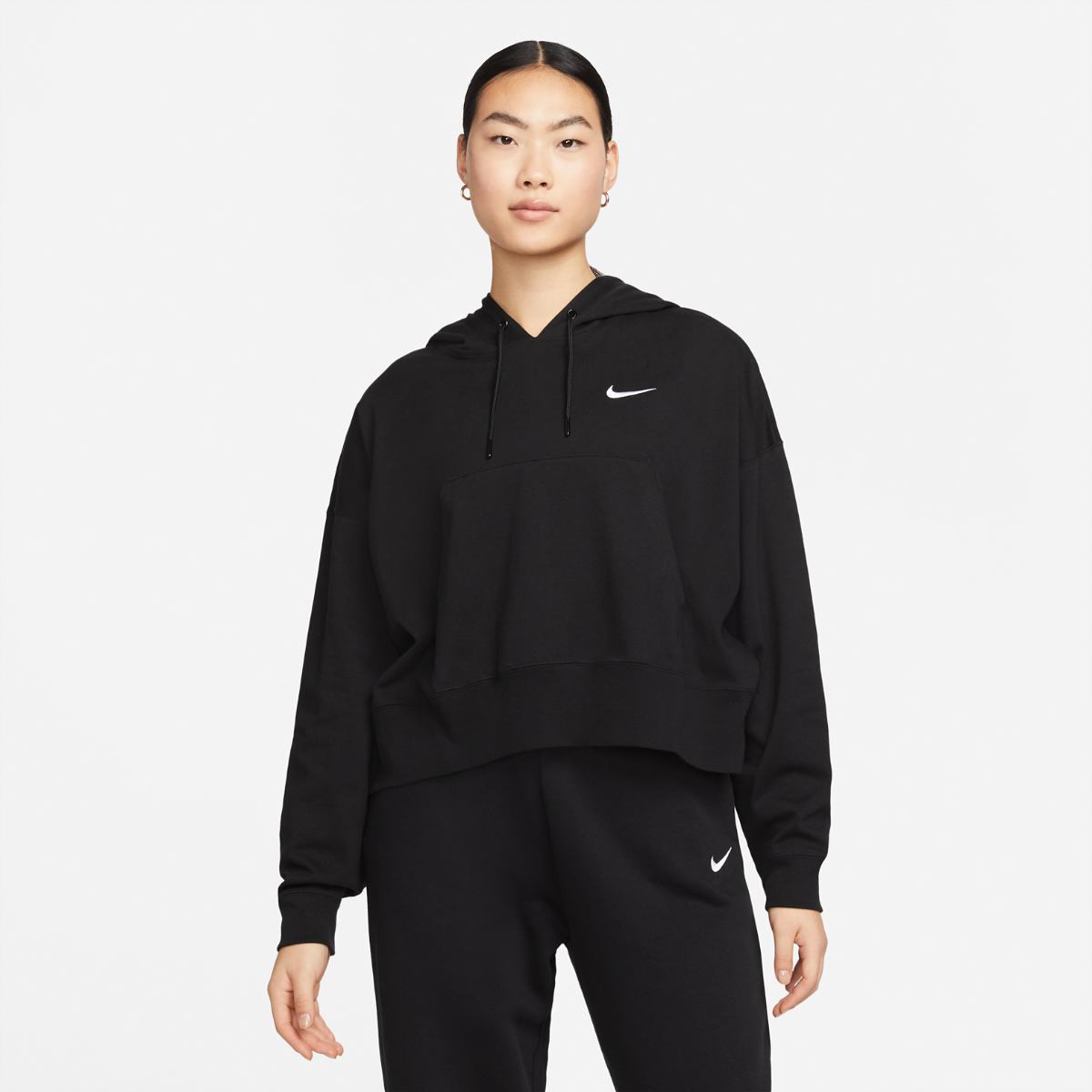 SWEATSHIRT NIKE W NSW JRSY OS PO HOODIE (DM6417-010)