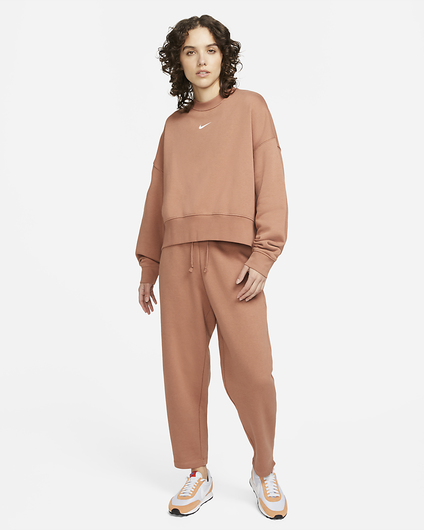 SWEATSHIRT NIKE W NSW ESSNTL CLCTN FLC OS CRW (DJ7665-215)
