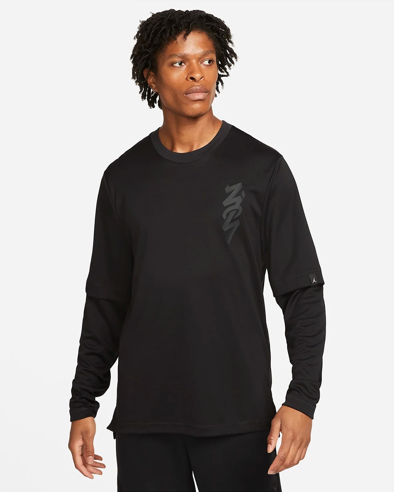 ЛОНГСЛІВ JORDAN ZION LS SHOOTING SHIRT (DJ5871-010)