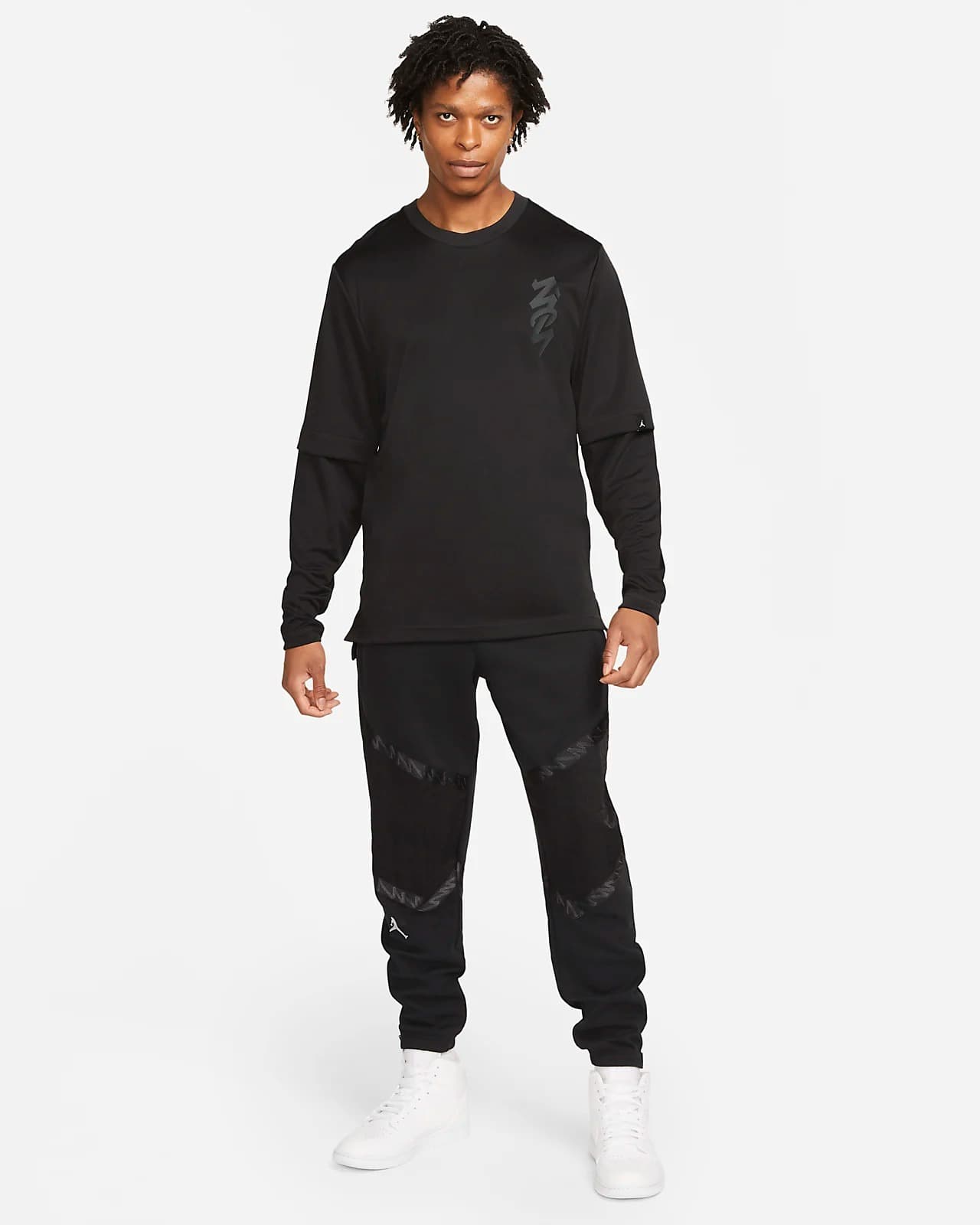 ЛОНГСЛІВ JORDAN ZION LS SHOOTING SHIRT (DJ5871-010)