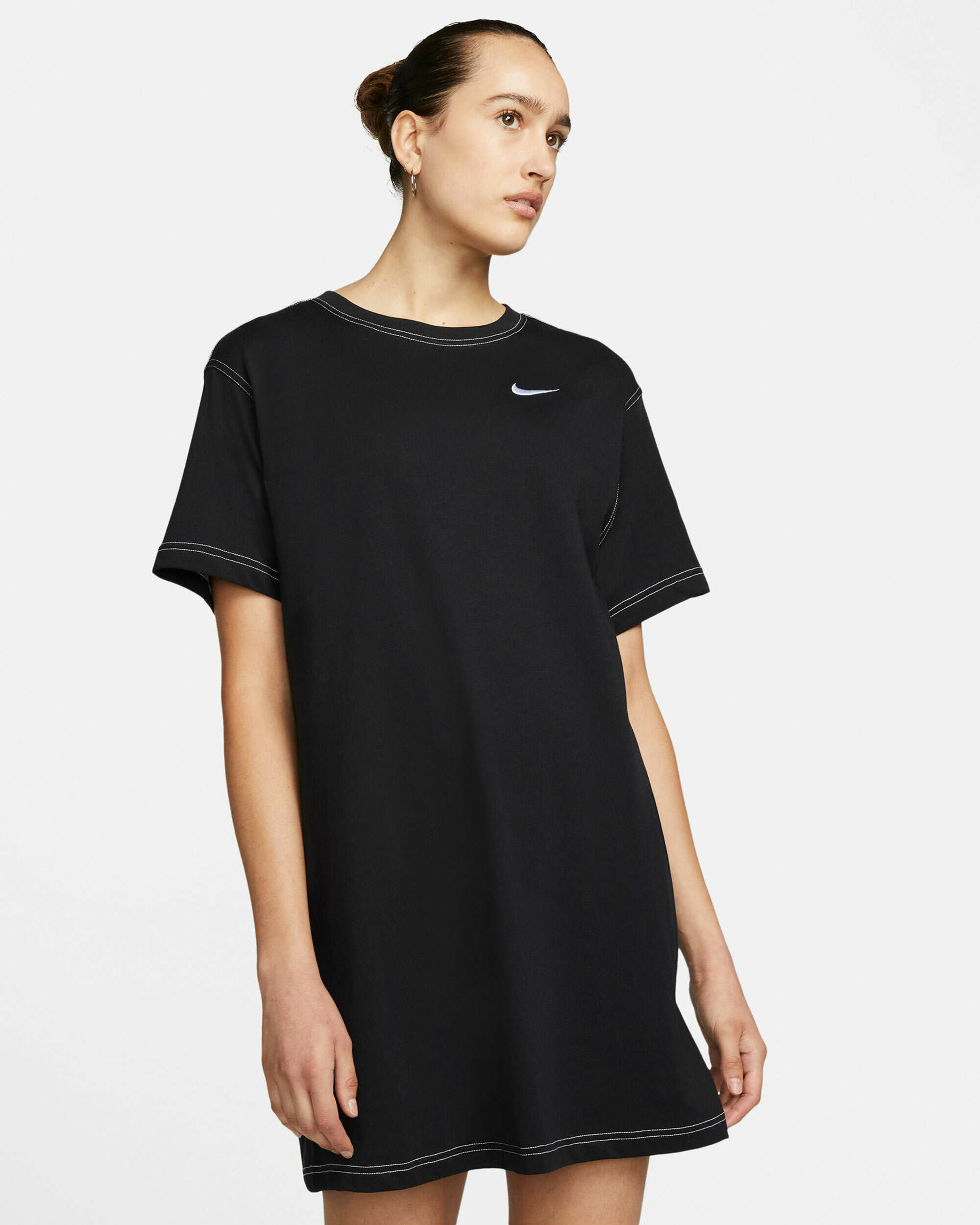 DRESS NIKE W NSW SWSH SS DRESS (DM6191-010)