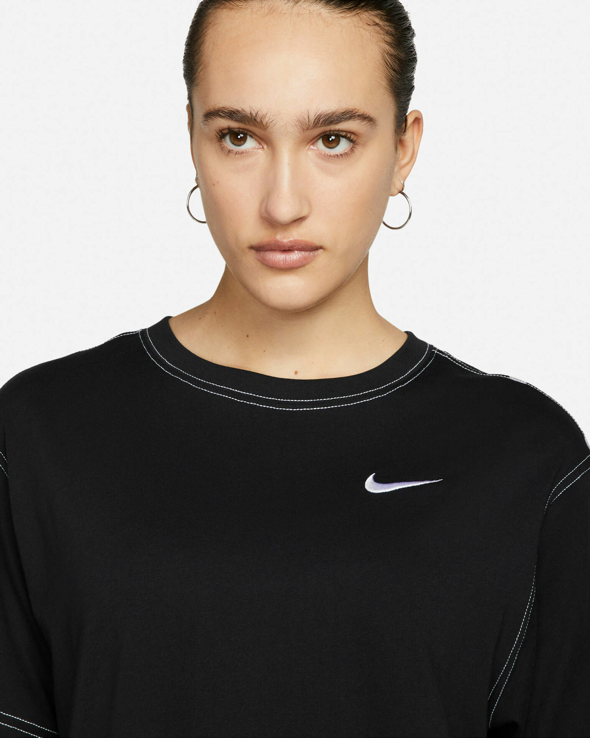 DRESS NIKE W NSW SWSH SS DRESS (DM6191-010)