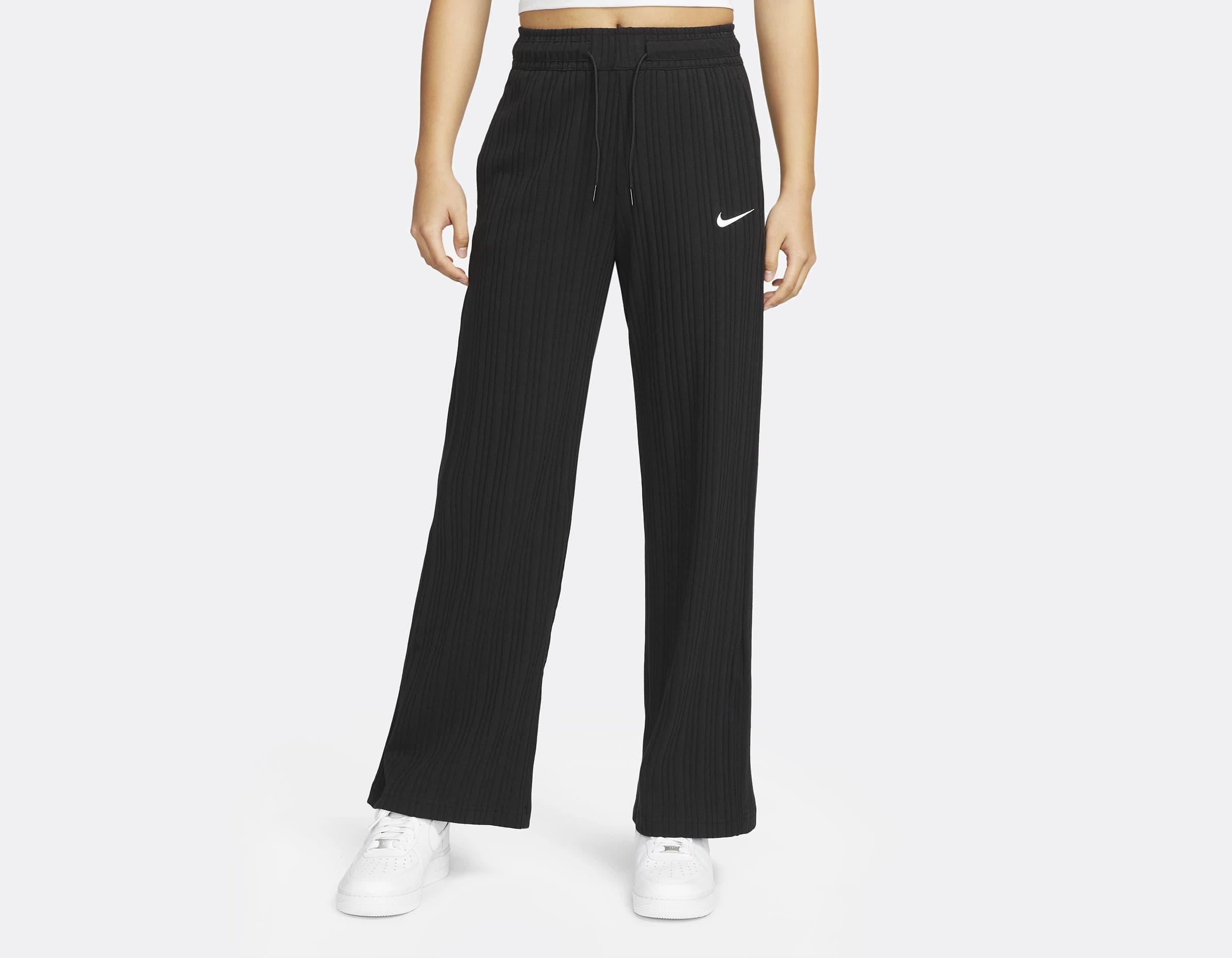 PANTS NIKE W NSW JRSY RIB WIDE LEG PNT (DM6403-010)