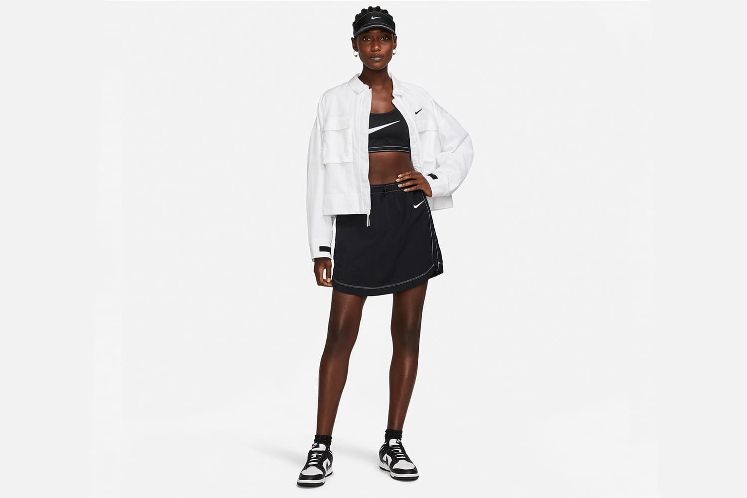 SKIRT NIKE W NSW SWSH WVN HR SKIRT (DM6199-010)