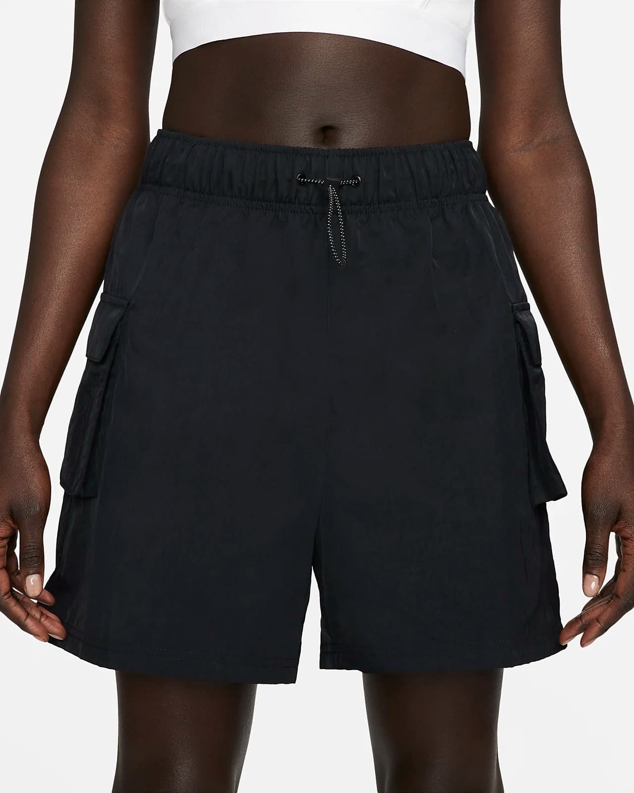 SHORTS NIKE W NSW ESSNTL WVN HR SHORT (DM6247-010)
