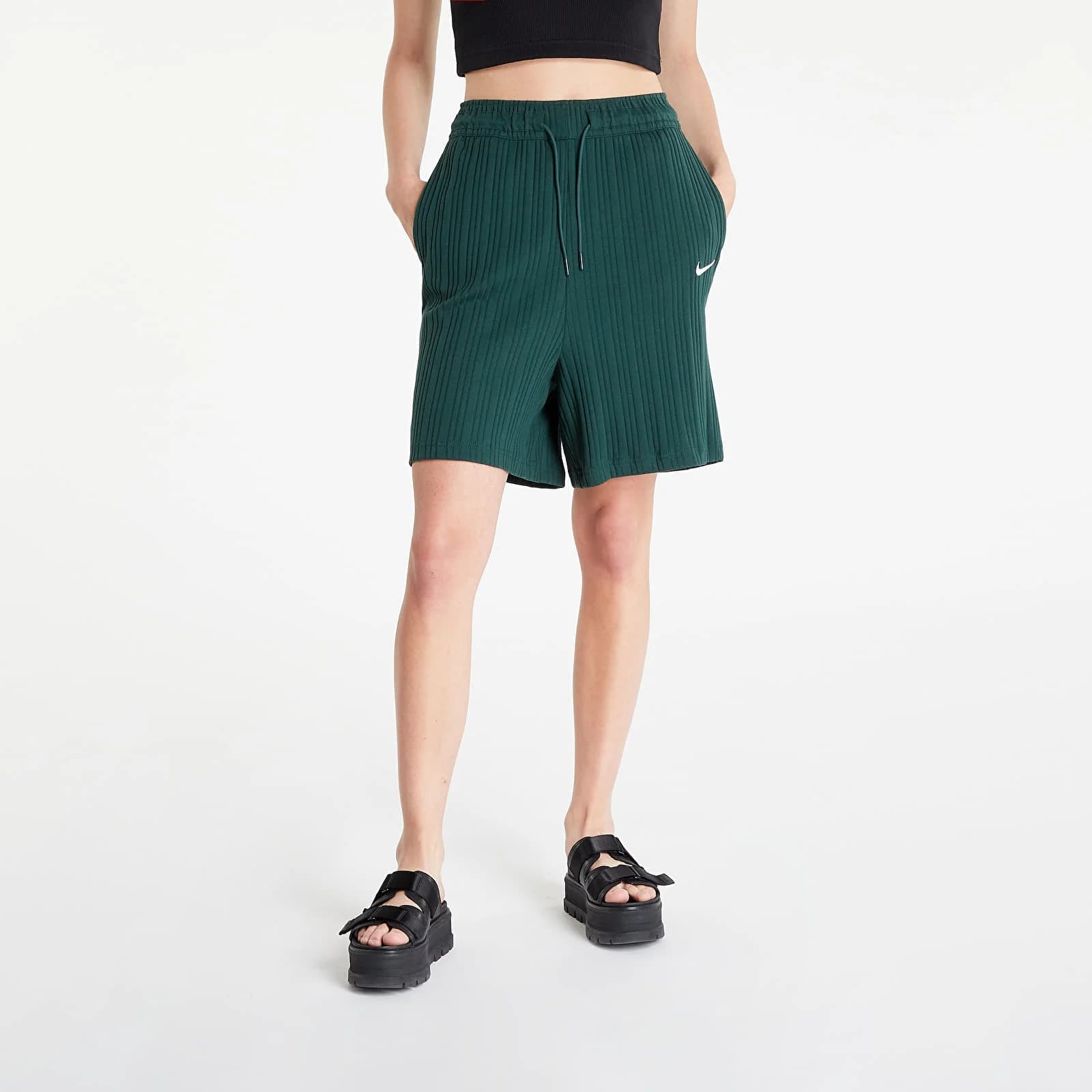 NIKE W NSW JRSY RIB BLLR SHORT (DM6401-397)