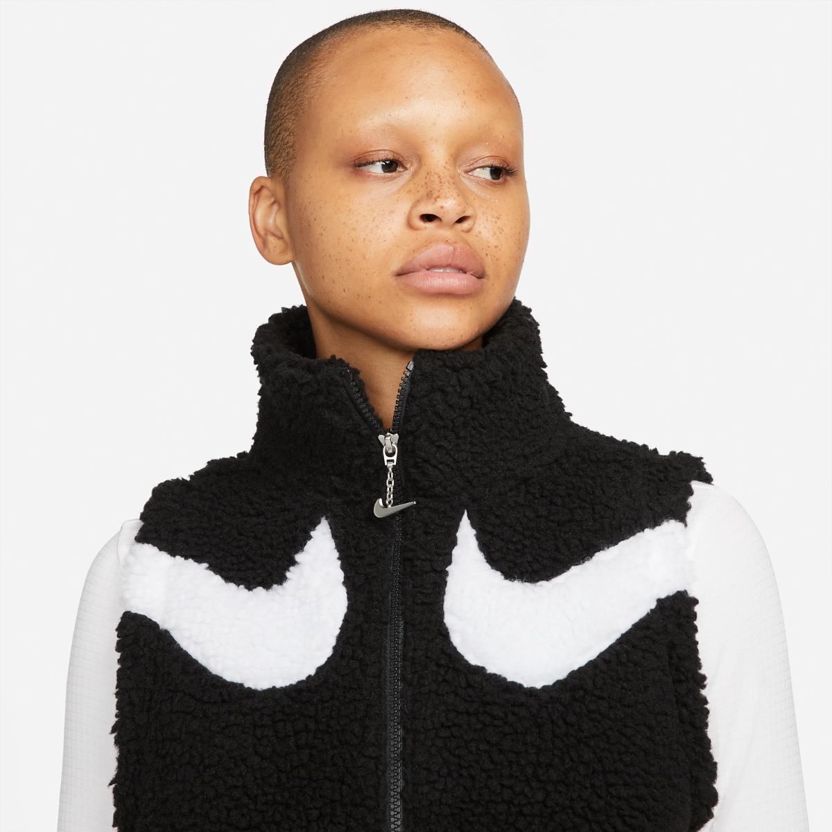 VEST NIKE W NSW SWSH SHERPA GX FZ VST (DH1091-010)