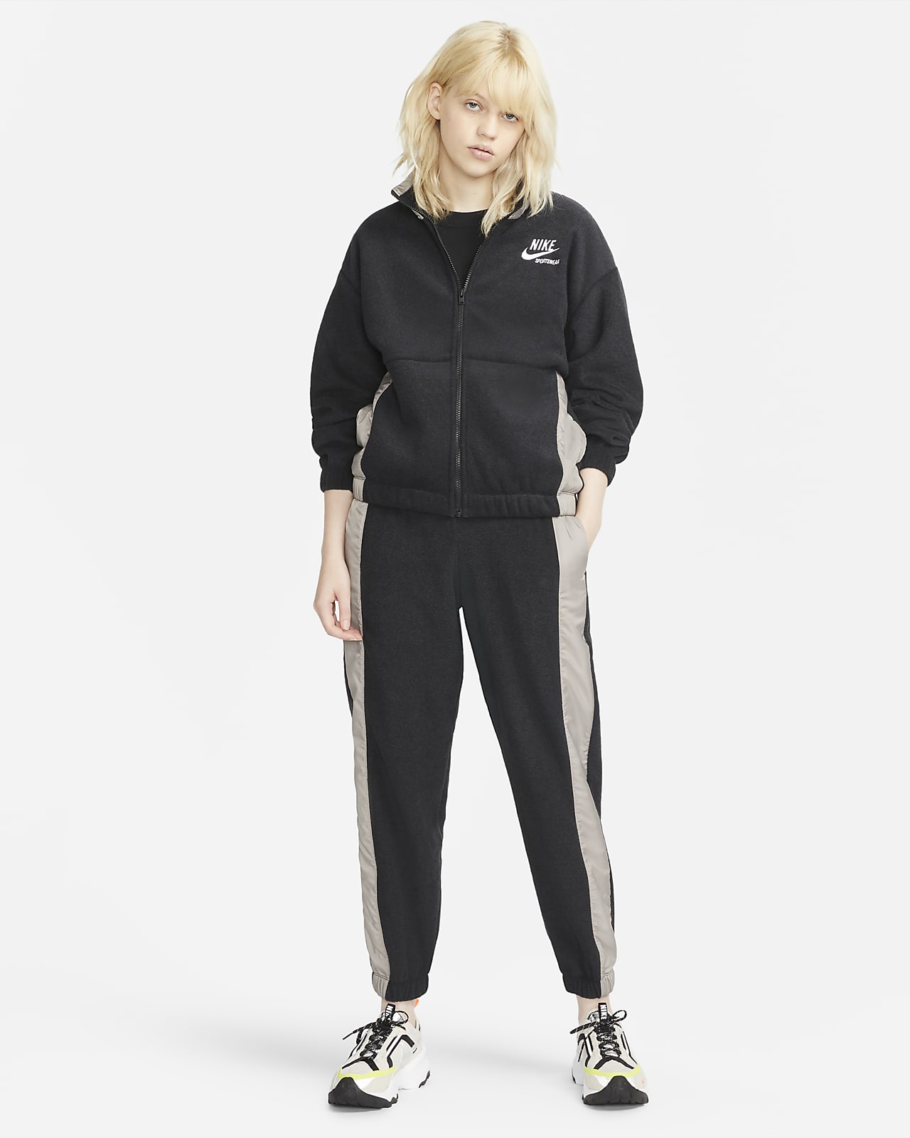 SWEATSHIRT NIKE W NSW PLSH JKT HTG (DD5712-010)