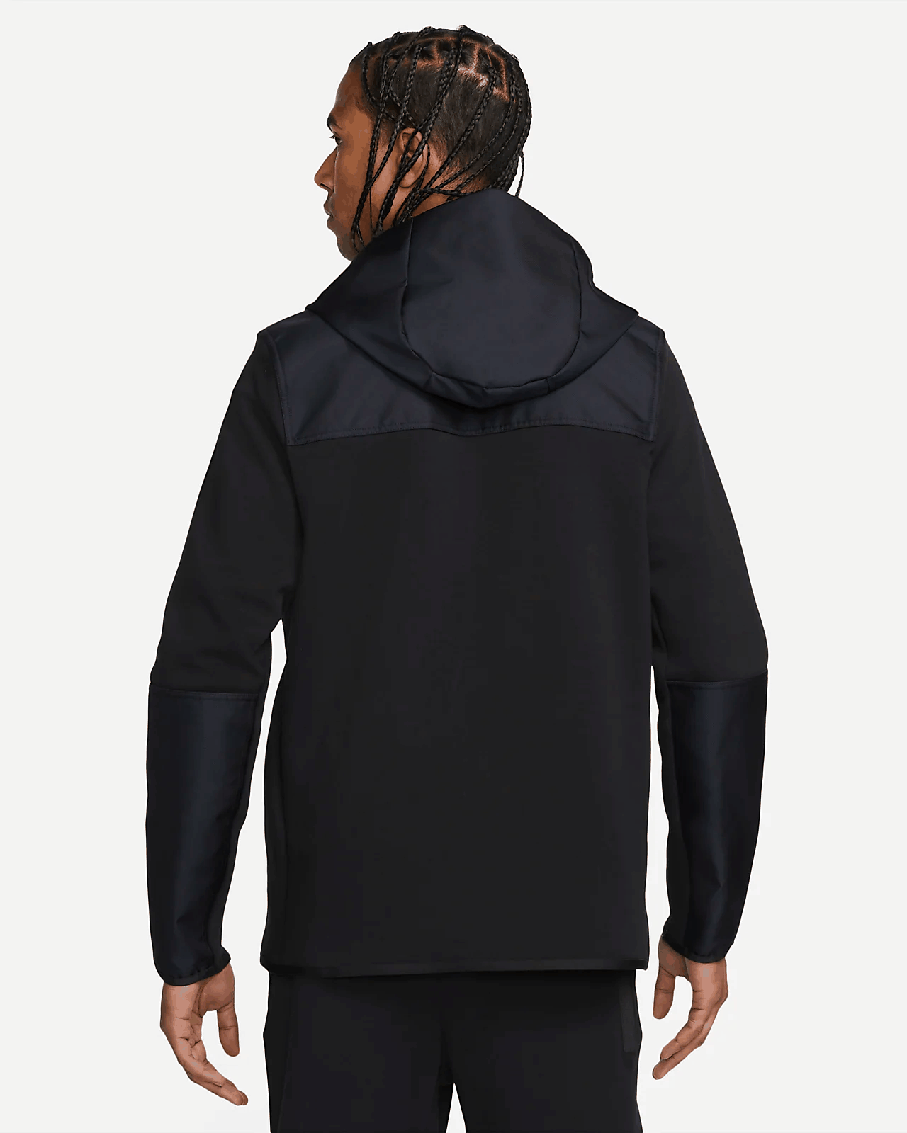 ТОЛСТОВКА NIKE M NK TCH FLC OVERLAY FZ (DR6165-010)