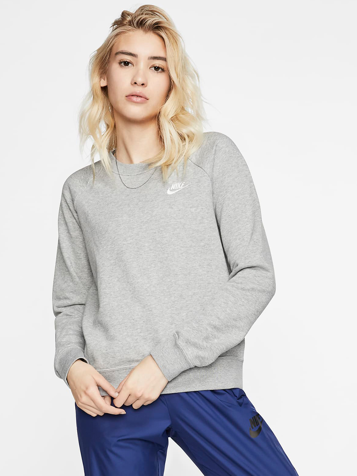 SWEATSHIRT NIKE W NSW ESSNTL FLC CREW (BV4110-063)
