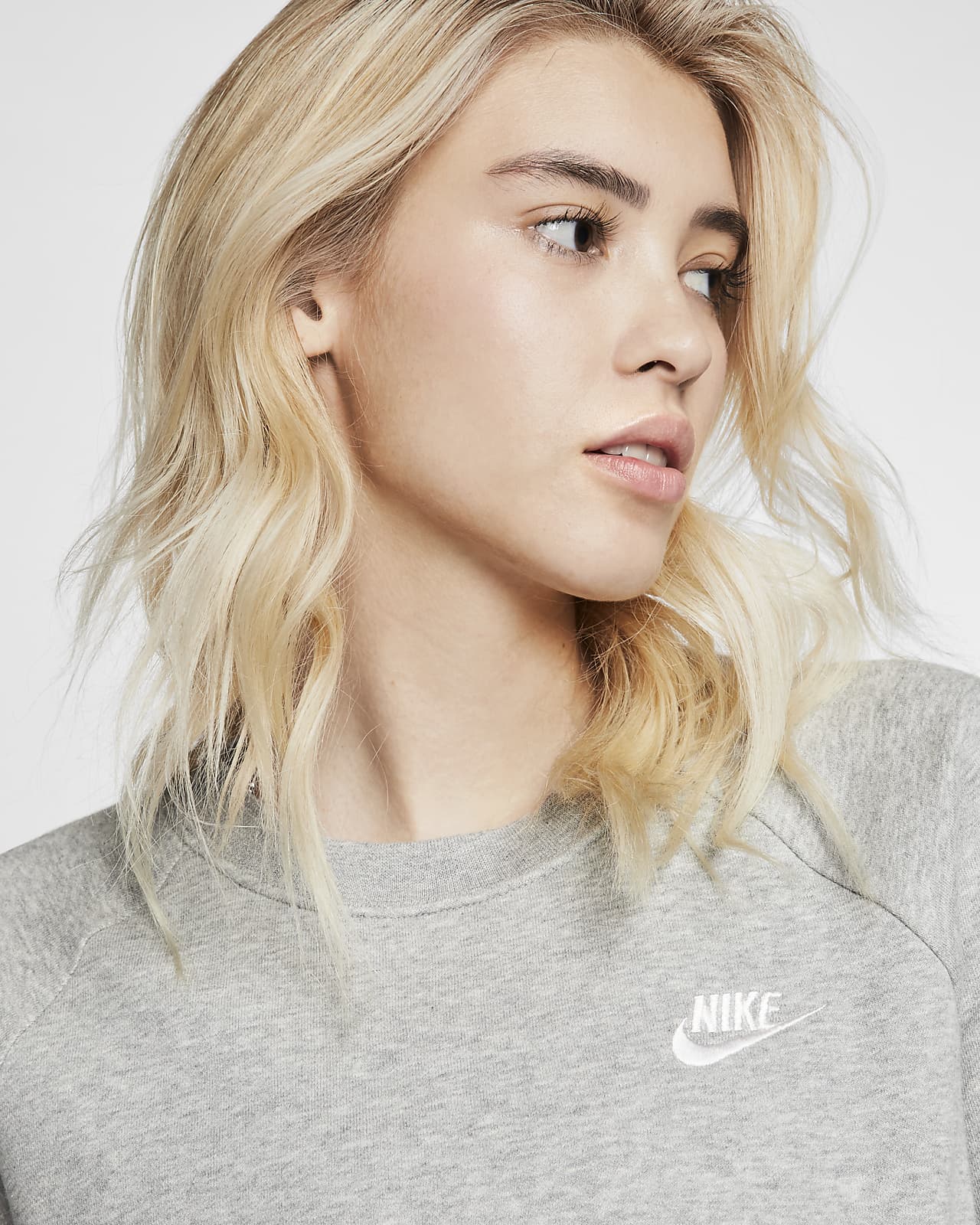 SWEATSHIRT NIKE W NSW ESSNTL FLC CREW (BV4110-063)