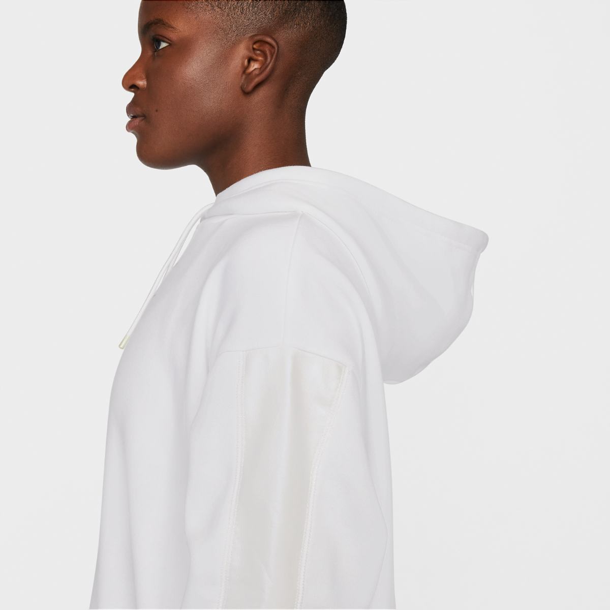 SWEATSHIRT NIKE W NSW FLC GX HOODIE OPAL (DD5133-100)