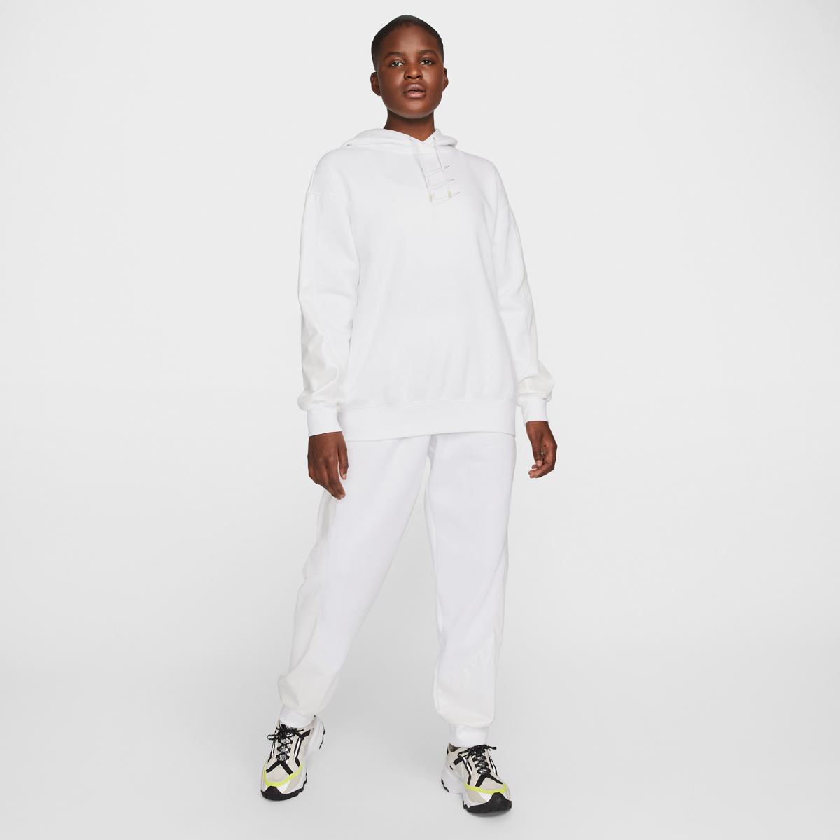 SWEATSHIRT NIKE W NSW FLC GX HOODIE OPAL (DD5133-100)
