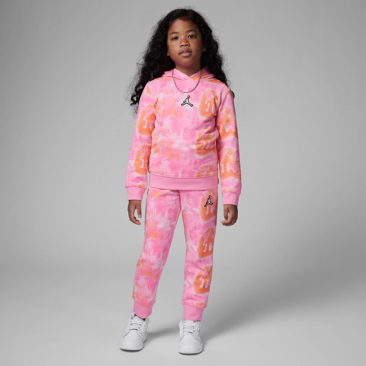 JORDAN JDG ESSENTIALS AOP FLC PO SET KIDS STRIKING SUIT (35B859-AA7)