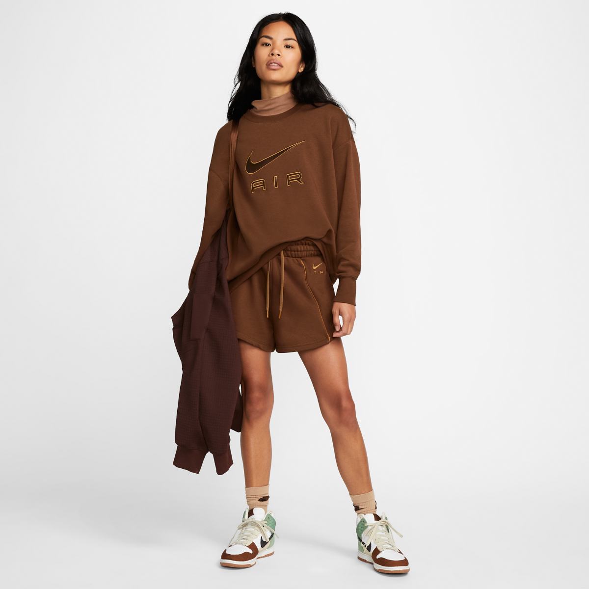 SWEATSHIRT W NIKE NSW AIR FLC CREW (DQ6567-259)