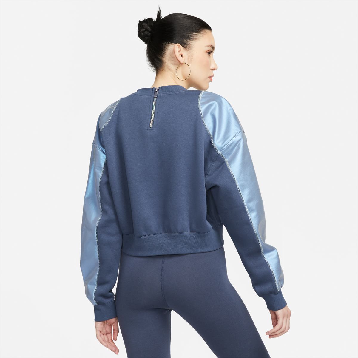 SWEATSHIRT NIKE W NSW FLC GX CREW OPAL (DM7657-437)