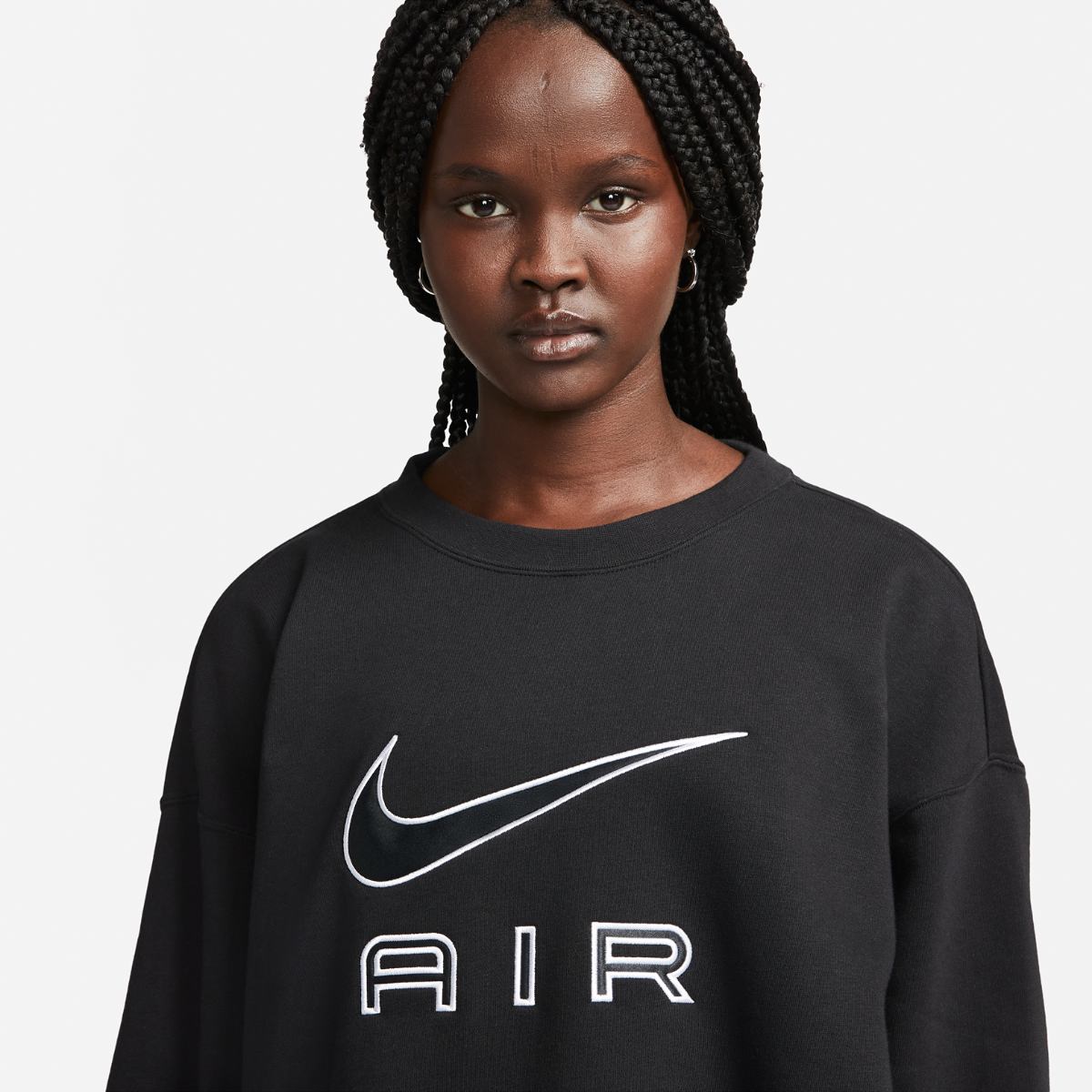 SWEATSHIRT W NIKE NSW AIR FLC CREW (DQ6567-010)