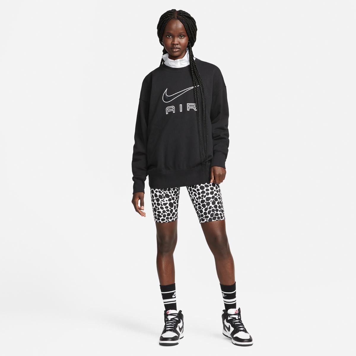 SWEATSHIRT W NIKE NSW AIR FLC CREW (DQ6567-010)