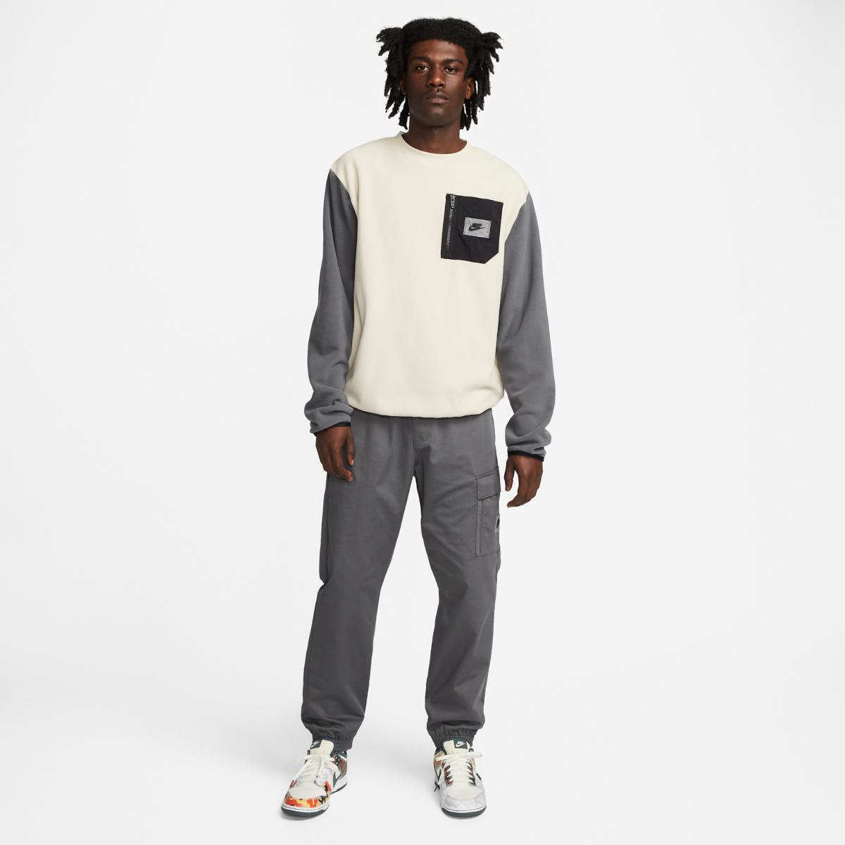 ТОЛСТОВКА NIKE M NSW SPU TF POLAR FLC CREW (DQ5104-206)
