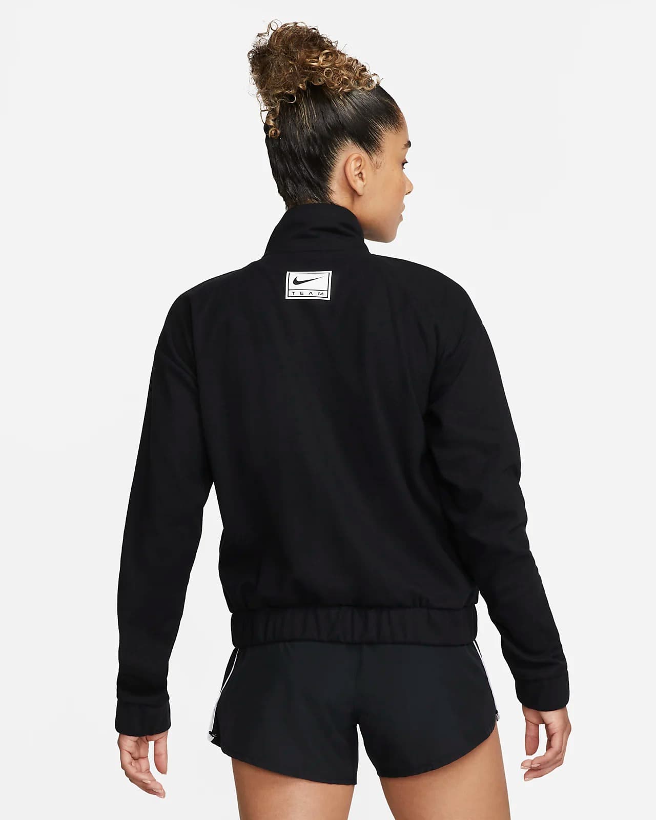 SWEATSHIRT NIKE W NK DF SWOOSH RUN JKT (DQ6383-010)