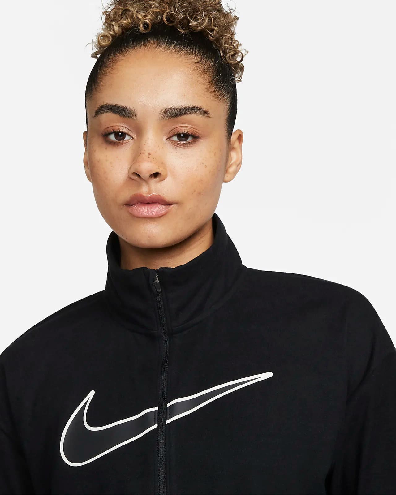SWEATSHIRT NIKE W NK DF SWOOSH RUN JKT (DQ6383-010)