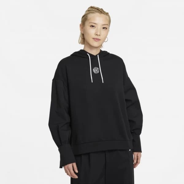 SWEATSHIRT NIKE W NSW ICN CLSH FLC HOODIE NFS (DR5994-010)