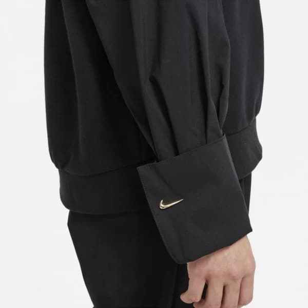 SWEATSHIRT NIKE W NSW ICN CLSH FLC HOODIE NFS (DR5994-010)
