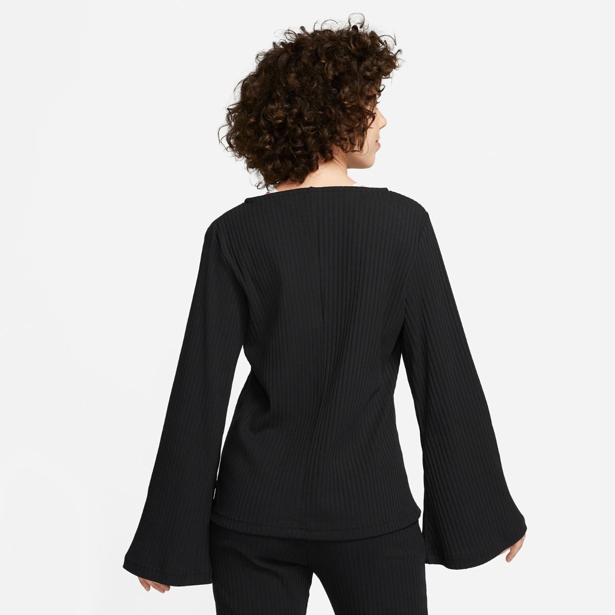 ФУТБОЛКА С ДОВГИМ РУКАВОМ NIKE W NSW RIB JRSY LS TOP (DV7866-010)