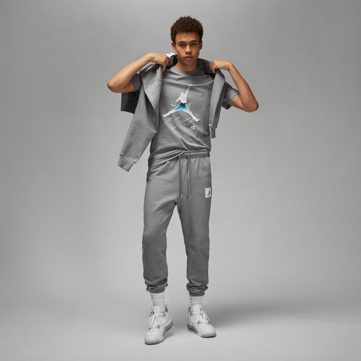 ФУТБОЛКА JORDAN M J BRAND GRAPHIC SS CREW (DV8414-091)