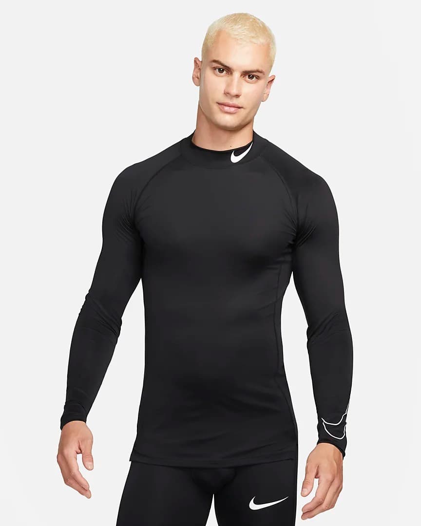 ЛОНГСЛІВ NIKE M NP DF TIGHT LS MOCK (DD1986-010)