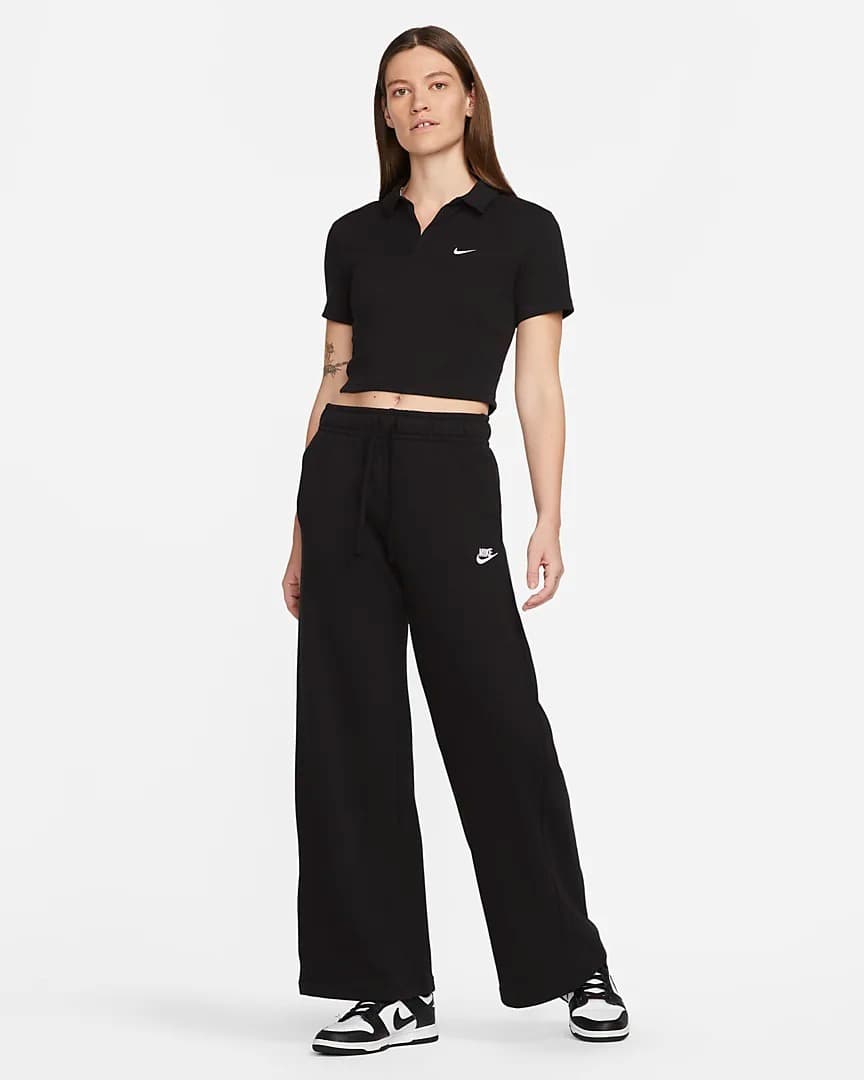 ФУТБОЛКА NIKE W NSW ESSNTL SS POLO CRP TOP (DV7884-010)