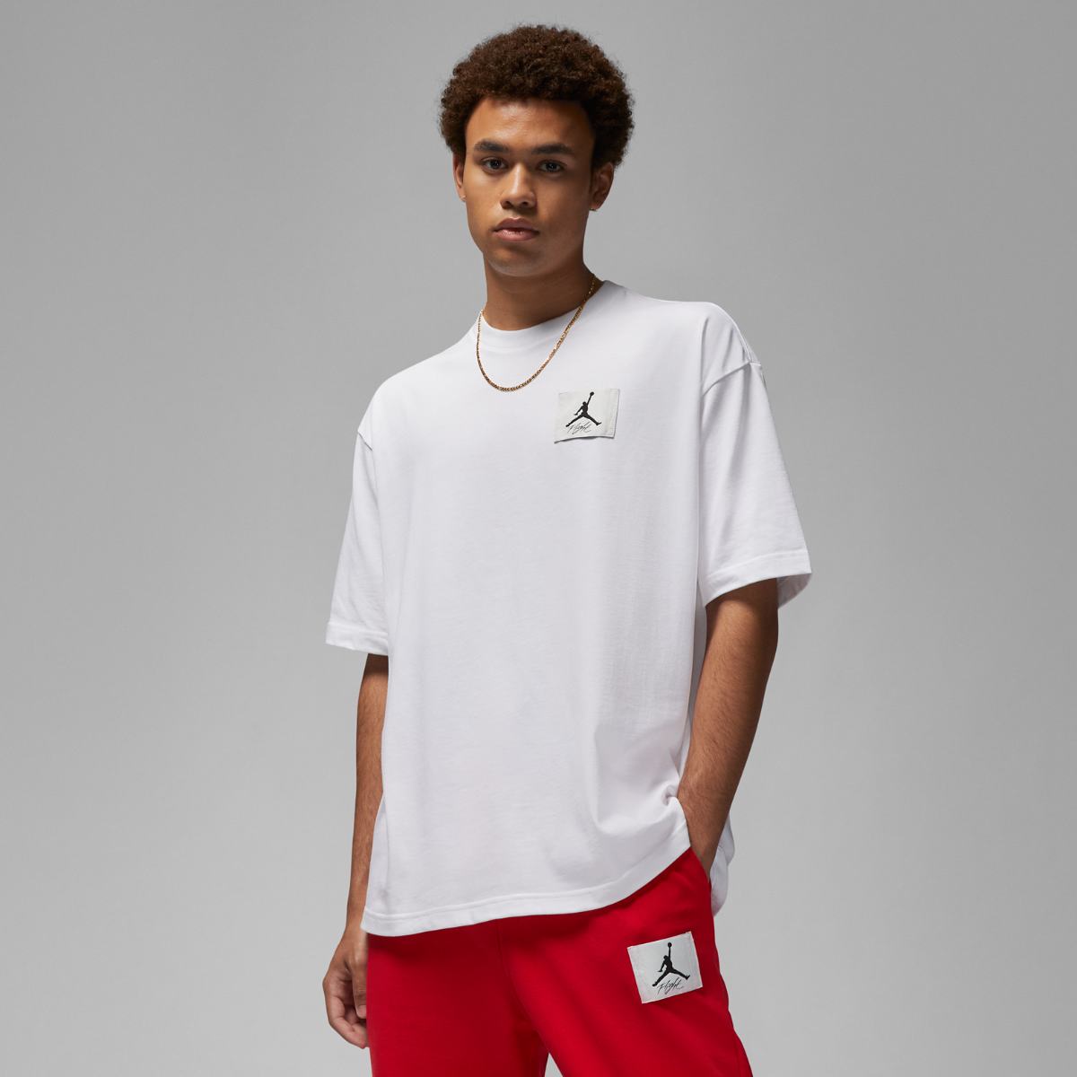 ФУТБОЛКА JORDAN M J FLT ESS OVRSZ SS CREW (DZ7313-100)