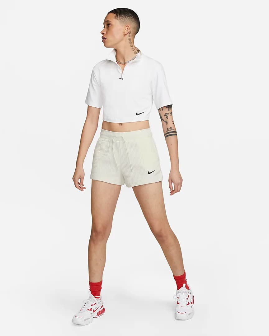 NIKE W NSW RIB JRSY SHORT (DV7862-133)