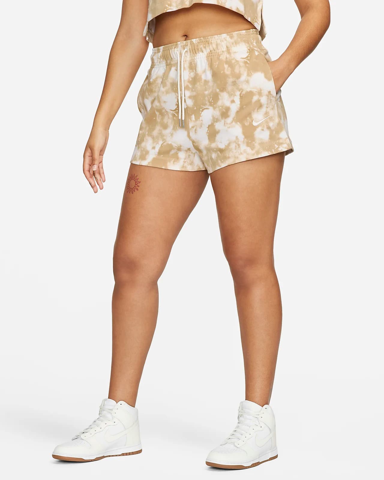SHORTS W NIKE NSW WVE DYE JRSY SHORT A3 (DV7922-113)