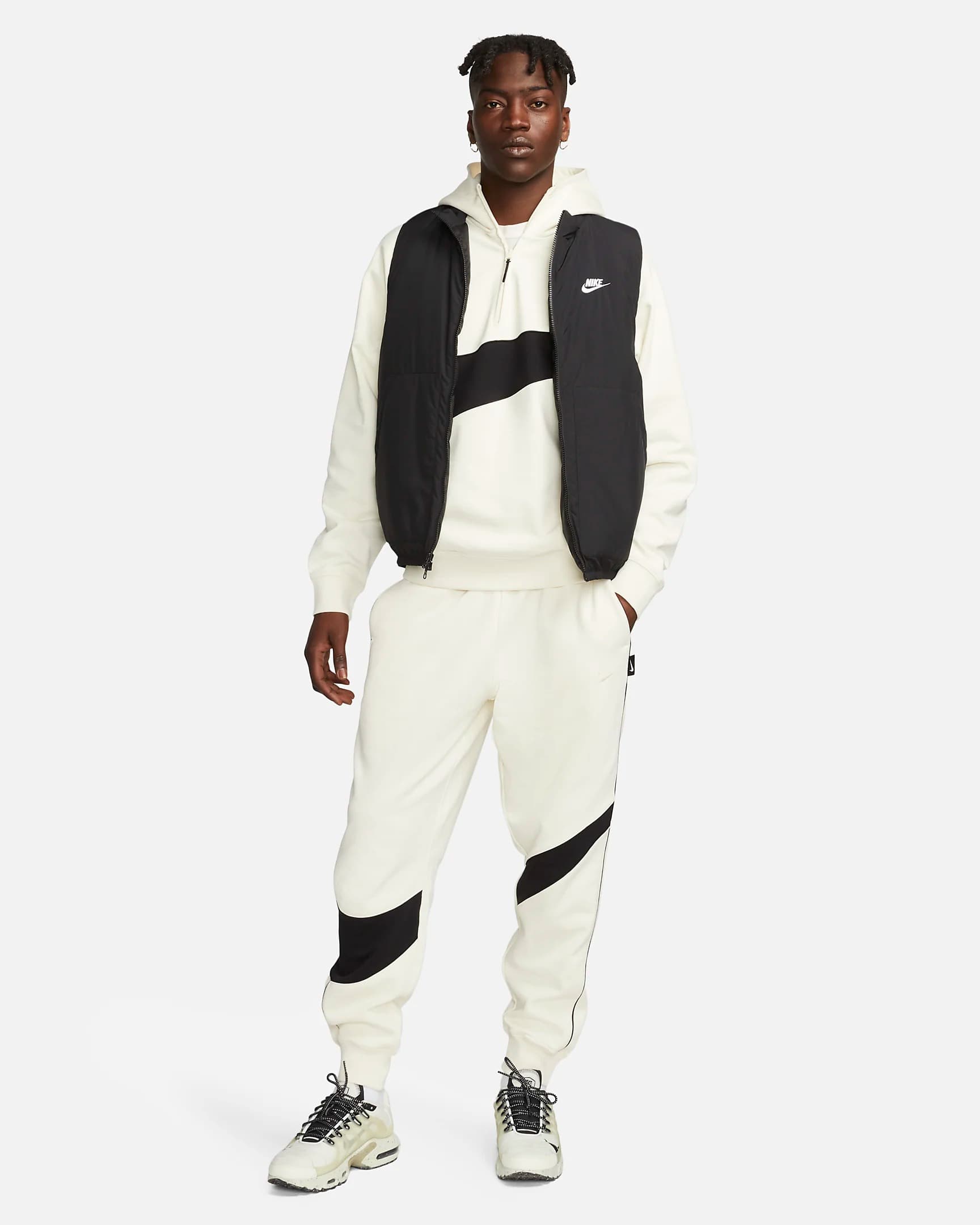 ТОЛСТОВКА NIKE M NK SWOOSH FLC HZ HOODIE (DX0566-113)