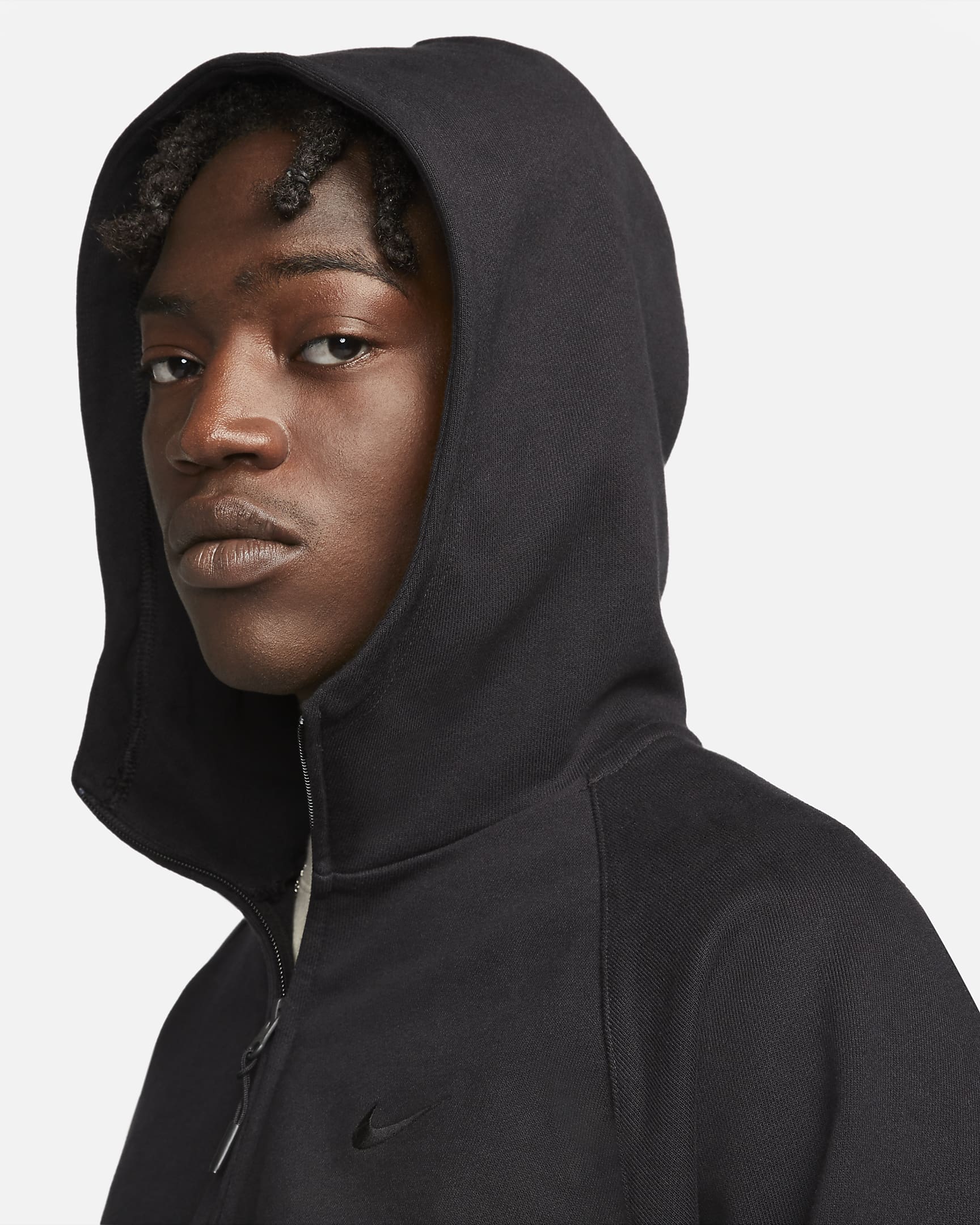 ТОЛСТОВКА NIKE M NK SWOOSH FLC HZ HOODIE (DX0566-013)
