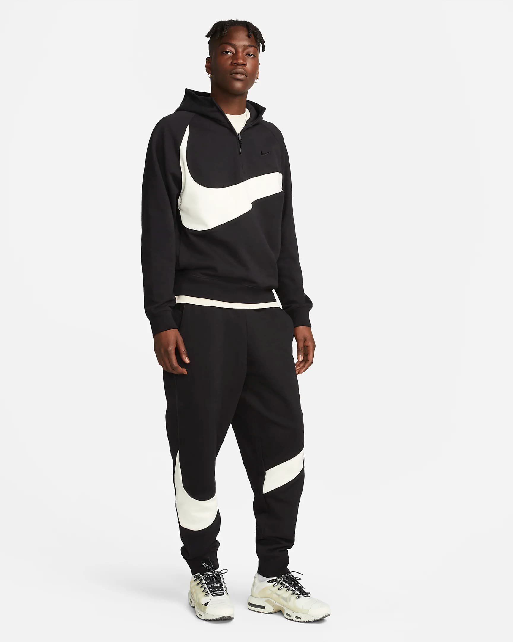 ТОЛСТОВКА NIKE M NK SWOOSH FLC HZ HOODIE (DX0566-013)