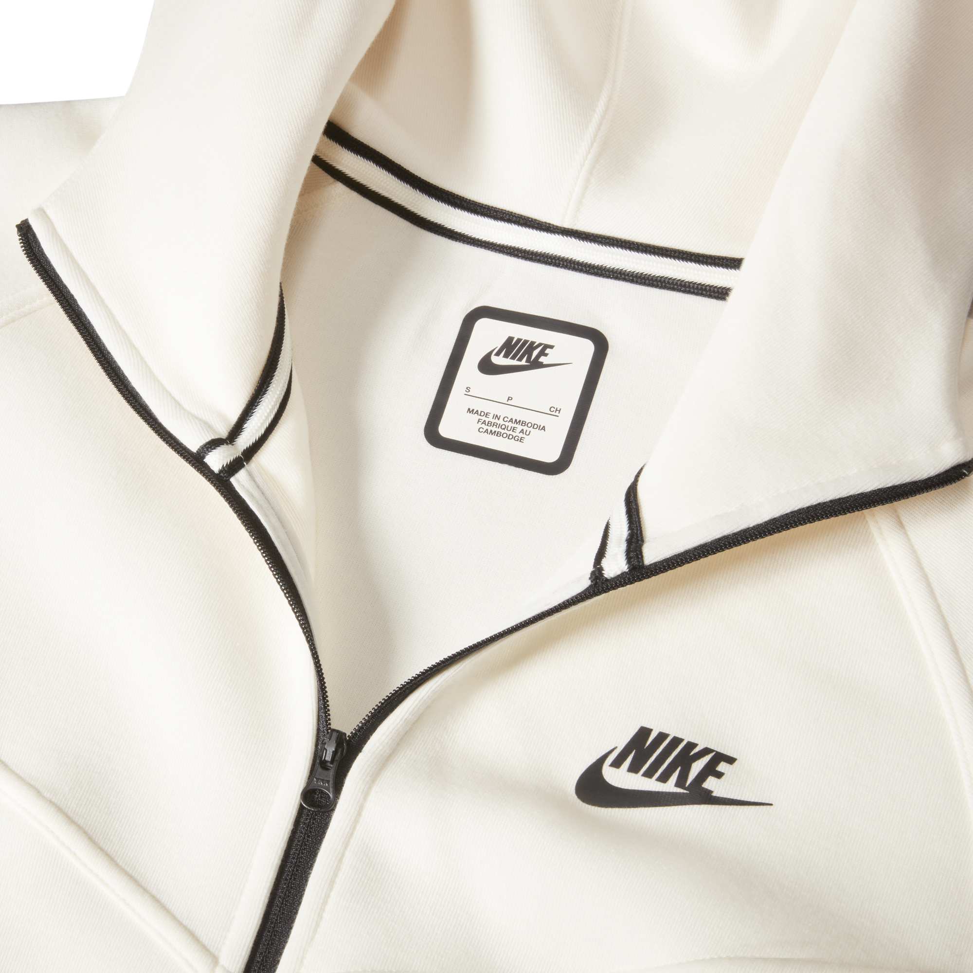 SWEATSHIRT WMNS NIKE NSW TCH FLC WR FZ HDY (FB8338-110)