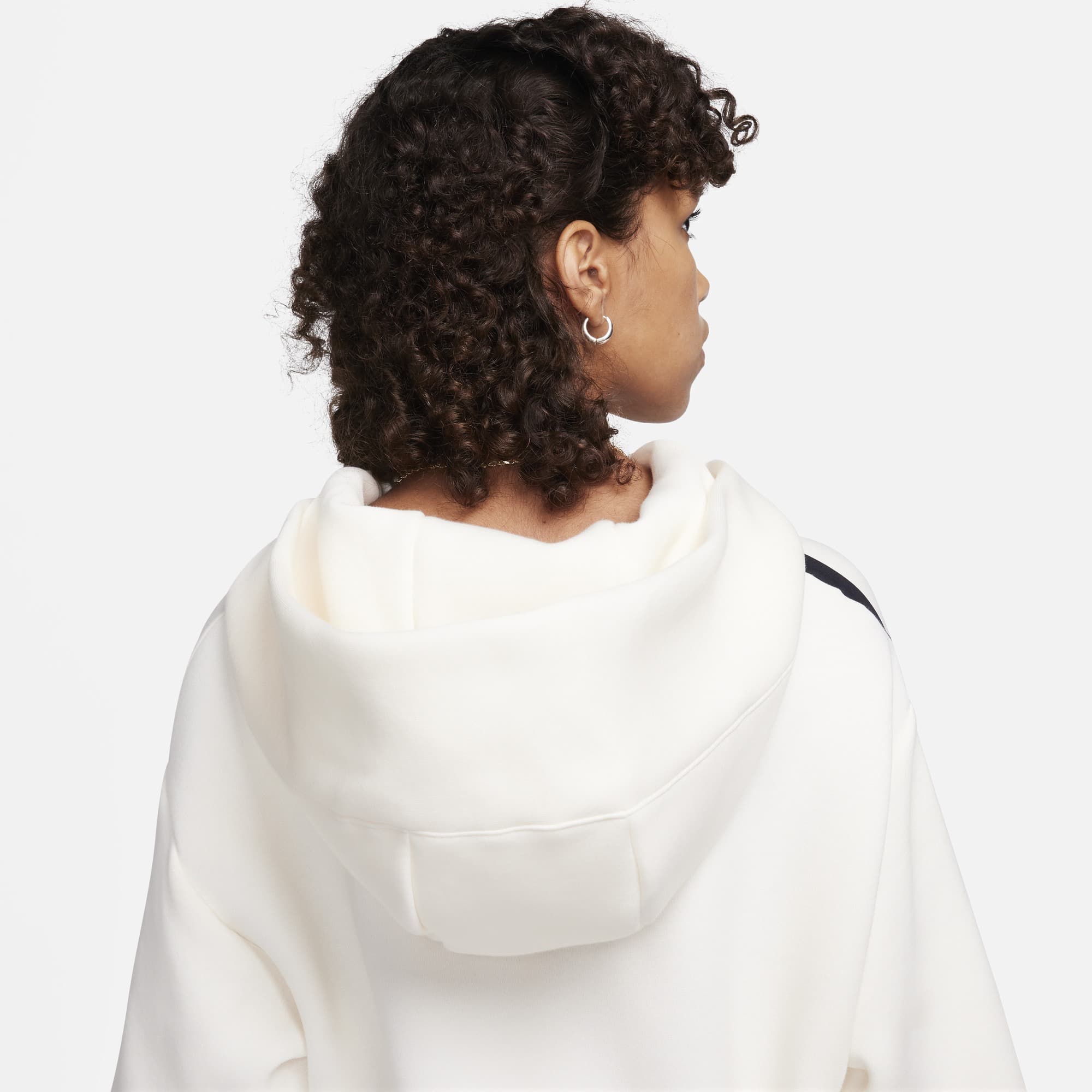 SWEATSHIRT W NIKE NSW TCH FLC OS ASYM HDY (FN7123-110)