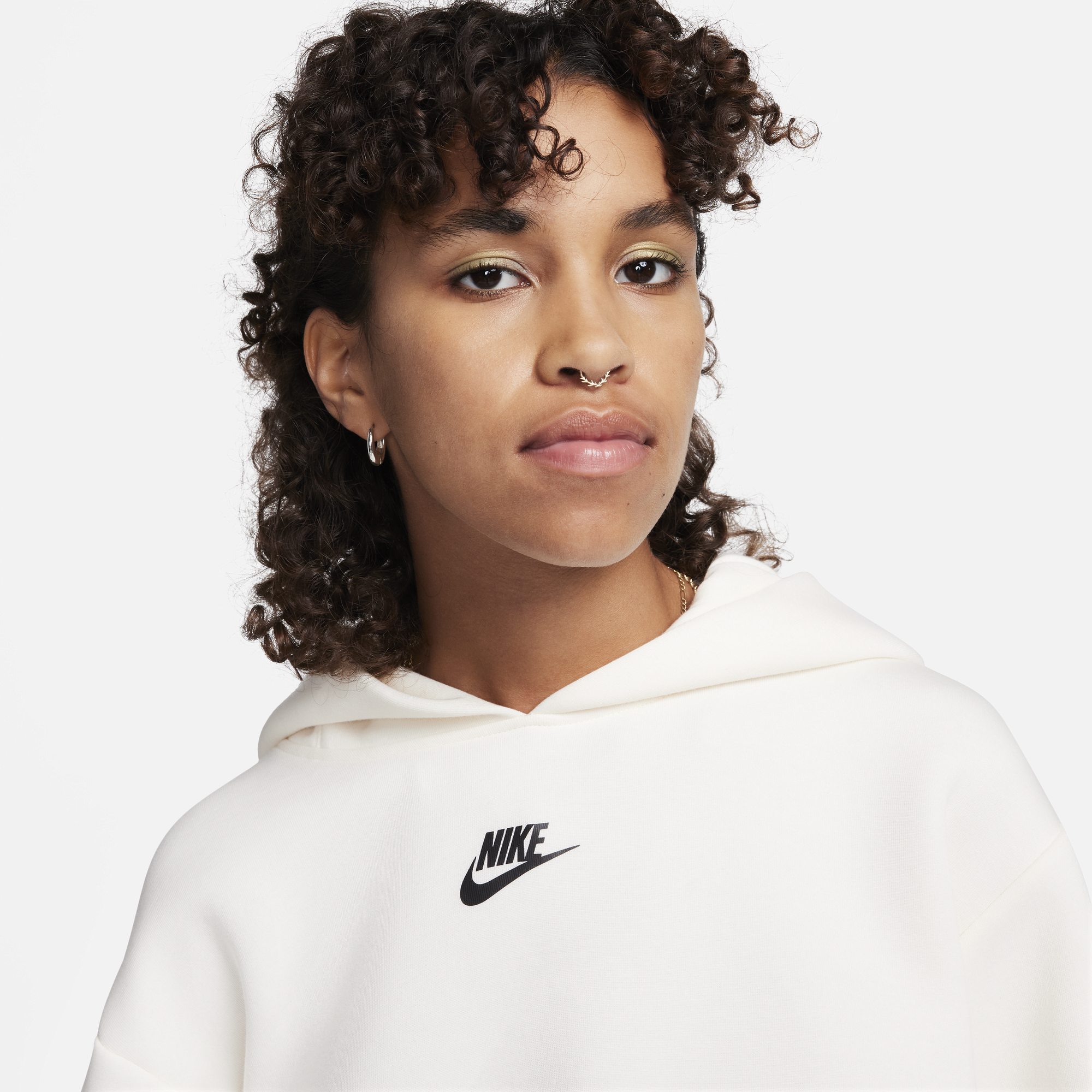 SWEATSHIRT W NIKE NSW TCH FLC OS ASYM HDY (FN7123-110)