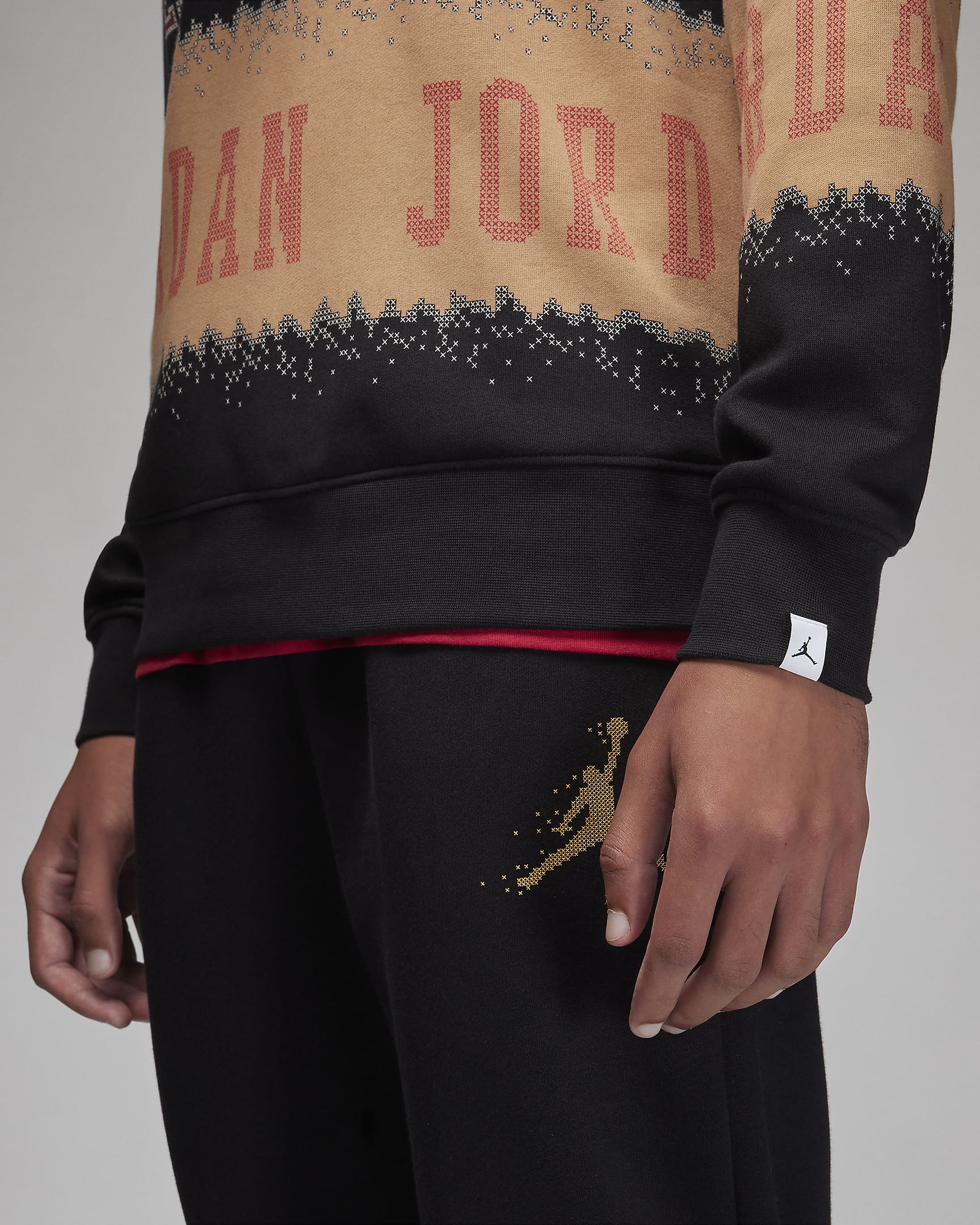 SWEATSHIRT M J ESS MMBR HLDY FLC CREW (FD7463-687)