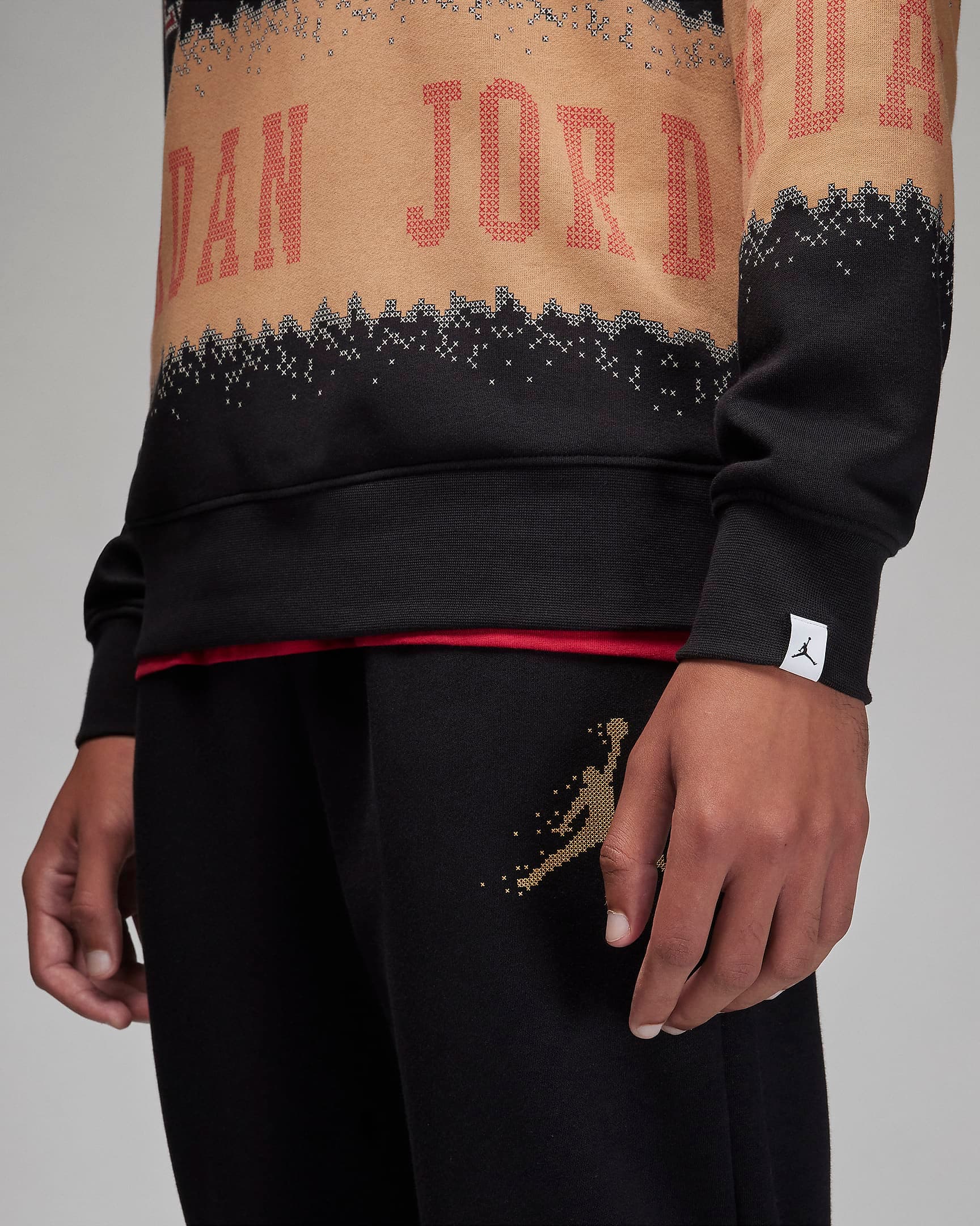 SWEATSHIRT M J ESS MMBR HLDY FLC CREW (FD7463-687)