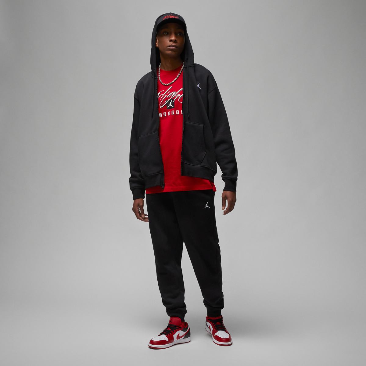 SWEATSHIRT JORDAN M J ESS FLC FZ HOODIE (FJ7771-010)