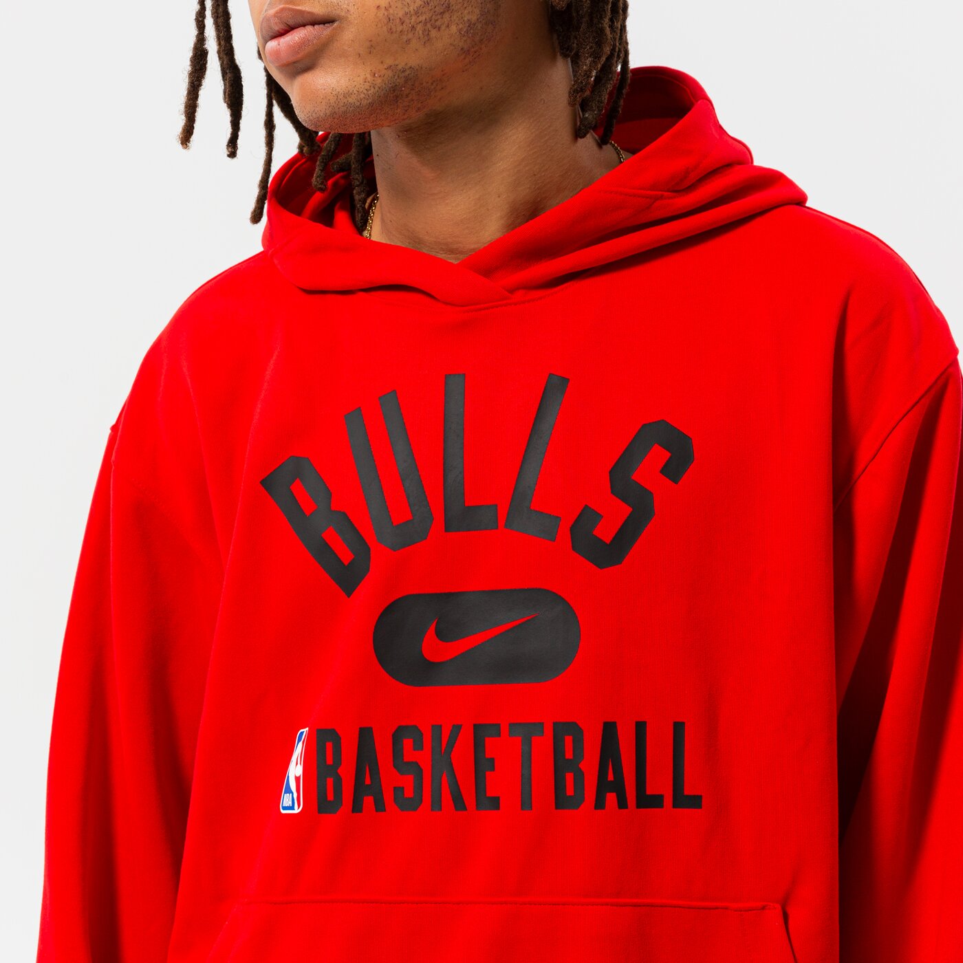 ТОЛСТОВКА NIKE NBA CHIGAGO BULLS DRI-FIT SPOTLIGHT HOODIE RED (DB0888-657)