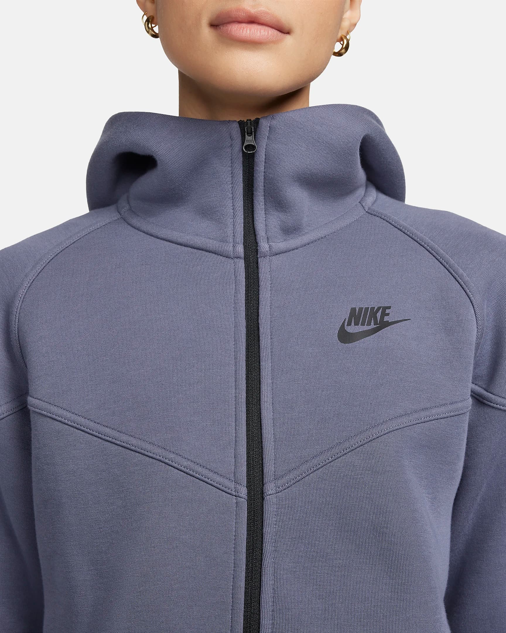 SWEATSHIRT WMNS NIKE NSW TCH FLC WR FZ HDY (FB8338-003)