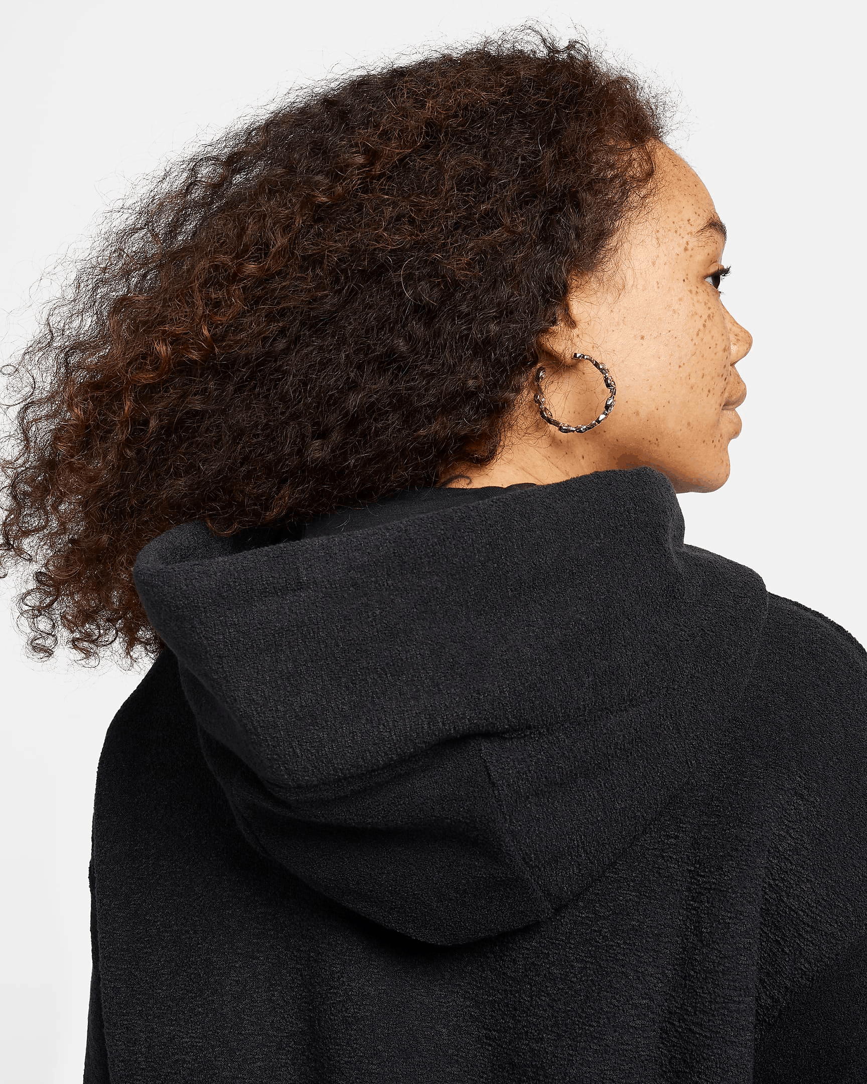 SWEATSHIRT WMNS NIKE NSW PHNX PLSH OS HDY (FN3625-010)